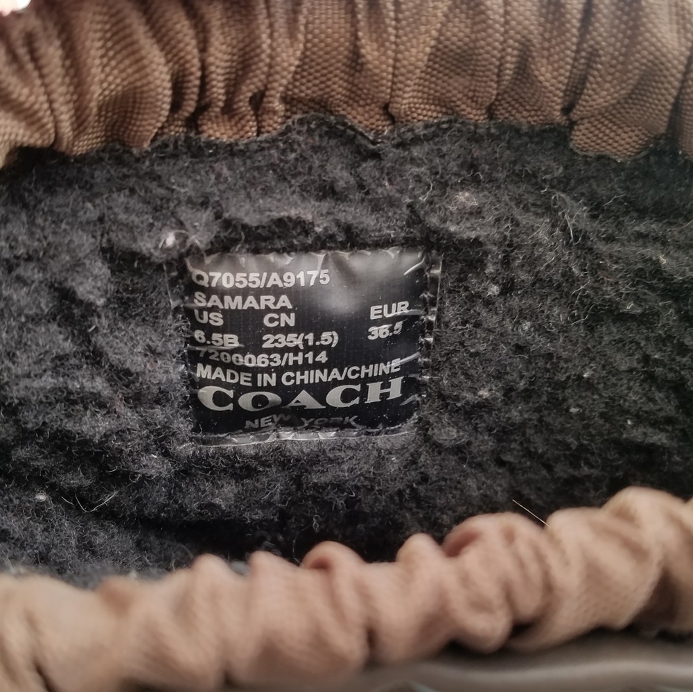 New! Extra warm Coach Snow Boots, size 6.5M - Picture 5 of 7